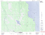 063B01 Clarks Point Canadian topographic map, 1:50,000 scale from Manitoba Map Store