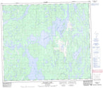 063M06 Manawan Lake Canadian topographic map, 1:50,000 scale from Saskatchewan Map Store