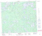 063M08 Nemei Lake Canadian topographic map, 1:50,000 scale from Saskatchewan Map Store