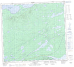 064A08 Crying Lake Canadian topographic map, 1:50,000 scale from Manitoba Map Store