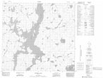 064G12 Hendry Lake Canadian topographic map, 1:50,000 scale from Manitoba Map Store