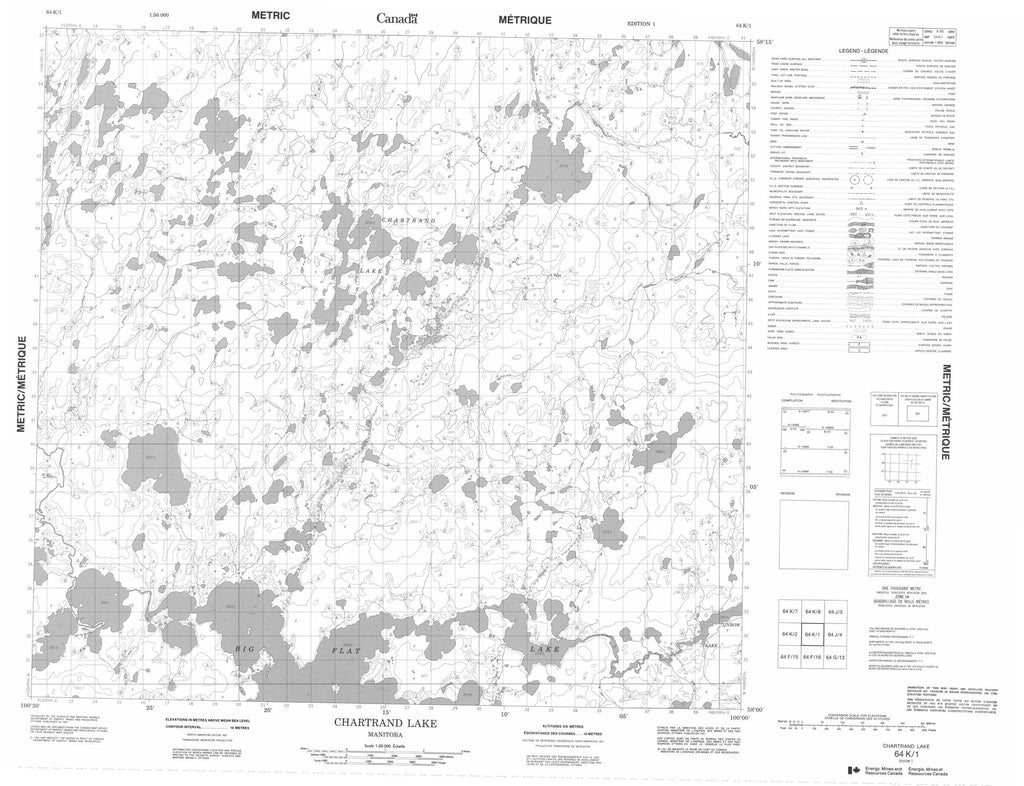 Buy Chartrand Lake Topo Map 064k01 Yellowmaps Map Store 1722