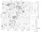 064K02 Ducharme Lake Canadian topographic map, 1:50,000 scale from Manitoba Map Store