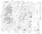 064K05 Whiskey Jack Lake Canadian topographic map, 1:50,000 scale from Manitoba Map Store