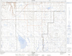 072L11 Jenner Canadian topographic map, 1:50,000 scale from Alberta Map Store