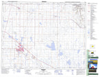 072L12 Brooks Canadian topographic map, 1:50,000 scale from Alberta Map Store