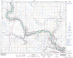 072L13 Wardlow Canadian topographic map, 1:50,000 scale from Alberta Map Store