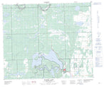 073K03 Makwa Lake Canadian topographic map, 1:50,000 scale from Saskatchewan Map Store