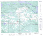 073K05 Pierceland Canadian topographic map, 1:50,000 scale from Saskatchewan Map Store