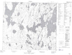073O08 Bar Lake Canadian topographic map, 1:50,000 scale from Saskatchewan Map Store