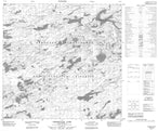 074I14 Umfreville Lake Canadian topographic map, 1:50,000 scale from Saskatchewan Map Store