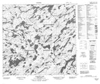 074I16 Kosdaw Lake Canadian topographic map, 1:50,000 scale from Saskatchewan Map Store