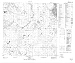 074M12 Caribou Islands Canadian topographic map, 1:50,000 scale from Alberta Map Store