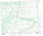 083G08 Telfordville Canadian topographic map, 1:50,000 scale from Alberta Map Store