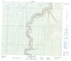 083P10 Parallel Creek Canadian topographic map, 1:50,000 scale from Alberta Map Store