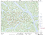 103H02 Butedale Canadian topographic map, 1:50,000 scale from British Columbia Map Store