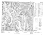 104G06 Scud Glacier Canadian topographic map, 1:50,000 scale from British Columbia Map Store