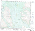 104G08 Refuge Lake Canadian topographic map, 1:50,000 scale from British Columbia Map Store