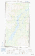104G09E Kinaskan Lake Canadian topographic map, 1:50,000 scale from British Columbia Map Store