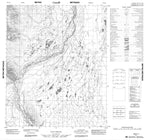 106E11 No Title Canadian topographic map, 1:50,000 scale from Yukon Map Store