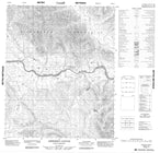 106E13 Aberdeen Canyon Canadian topographic map, 1:50,000 scale from Yukon Map Store