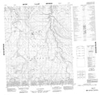 106F10 No Title Canadian topographic map, 1:50,000 scale from Yukon Map Store