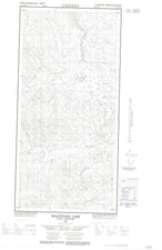 115H10E Macintosh Lake Canadian topographic map, 1:50,000 scale from Yukon Map Store