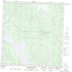 115H11 Tlansanlin Creek Canadian topographic map, 1:50,000 scale from Yukon Map Store