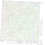 115H12 Albert Creek Canadian topographic map, 1:50,000 scale from Yukon Map Store