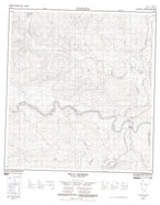 115I15 Pelly Crossing Canadian topographic map, 1:50,000 scale from Canada Map Store