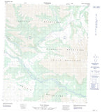116A15 No Title Canadian topographic map, 1:50,000 scale from Yukon Map Store