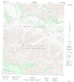 116A16 No Title Canadian topographic map, 1:50,000 scale from Yukon Map Store