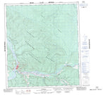 116B03 Dawson Canadian topographic map, 1:50,000 scale from Yukon Map Store