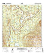 Talkeetna Mountains D-1 SE Alaska Current topographic map, 1:25000 scale, 7.5 X 7.5 Minute, Year 2016 from Alaska Map Store