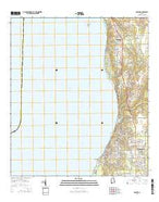 Daphne Alabama Current topographic map, 1:24000 scale, 7.5 X 7.5 Minute, Year 2014 from Alabama Map Store