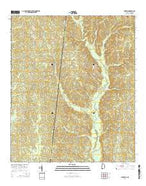 Hinton Alabama Current topographic map, 1:24000 scale, 7.5 X 7.5 Minute, Year 2014 from Alabama Map Store