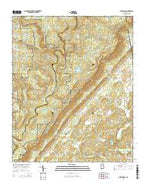 Jamestown Alabama Current topographic map, 1:24000 scale, 7.5 X 7.5 Minute, Year 2014 from Alabama Map Store