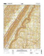 Portersville Alabama Current topographic map, 1:24000 scale, 7.5 X 7.5 Minute, Year 2014 from Alabama Map Store