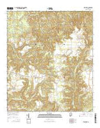 Uriah West Alabama Current topographic map, 1:24000 scale, 7.5 X 7.5 Minute, Year 2014 from Alabama Map Store