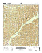 Vernon Alabama Current topographic map, 1:24000 scale, 7.5 X 7.5 Minute, Year 2014 from Alabama Map Store