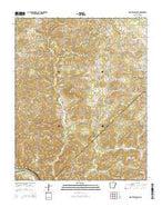 Mount Pleasant Arkansas Current topographic map, 1:24000 scale, 7.5 X 7.5 Minute, Year 2014 from Arkansas Map Store