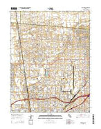 Rio Linda California Current topographic map, 1:24000 scale, 7.5 X 7.5 Minute, Year 2015 from California Map Store