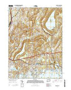 Branford Connecticut Current topographic map, 1:24000 scale, 7.5 X 7.5 Minute, Year 2015 from Connecticut Map Store