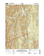 East Killingly Connecticut Current topographic map, 1:24000 scale, 7.5 X 7.5 Minute, Year 2015 from Connecticut Map Store