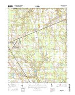 Harbeson Delaware Current topographic map, 1:24000 scale, 7.5 X 7.5 Minute, Year 2016 from Delaware Map Store