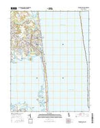 Rehoboth Beach Delaware Current topographic map, 1:24000 scale, 7.5 X 7.5 Minute, Year 2016 from Delaware Map Store