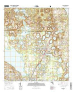 Umatilla Florida Current topographic map, 1:24000 scale, 7.5 X 7.5 Minute, Year 2015 from Florida Map Store