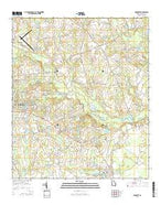 Brooklet Georgia Current topographic map, 1:24000 scale, 7.5 X 7.5 Minute, Year 2014 from Georgia Map Store