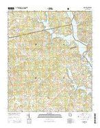 Harmony Georgia Current topographic map, 1:24000 scale, 7.5 X 7.5 Minute, Year 2014 from Georgia Map Store