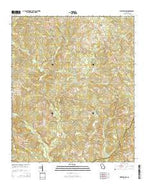 Warthen NW Georgia Current topographic map, 1:24000 scale, 7.5 X 7.5 Minute, Year 2014 from Georgia Map Store